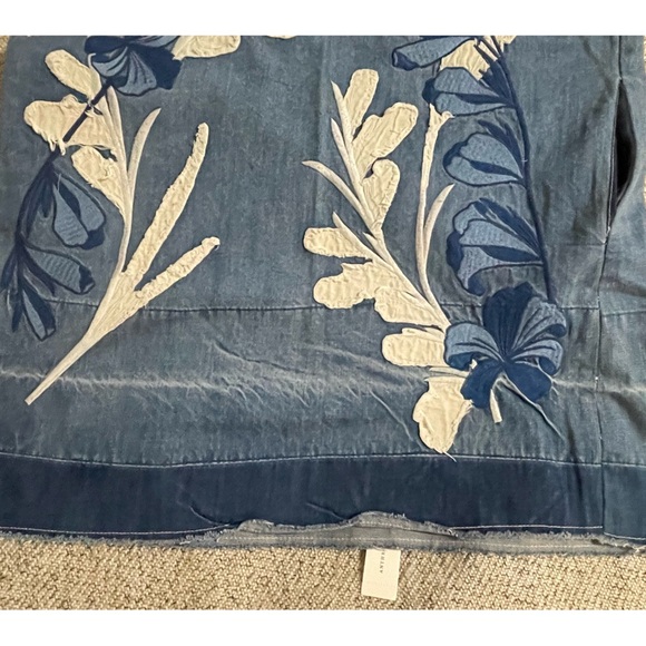 Anthropologie Holding Horses Jean Appliqué Shift Dress NWT Size XL - Picture 9 of 15